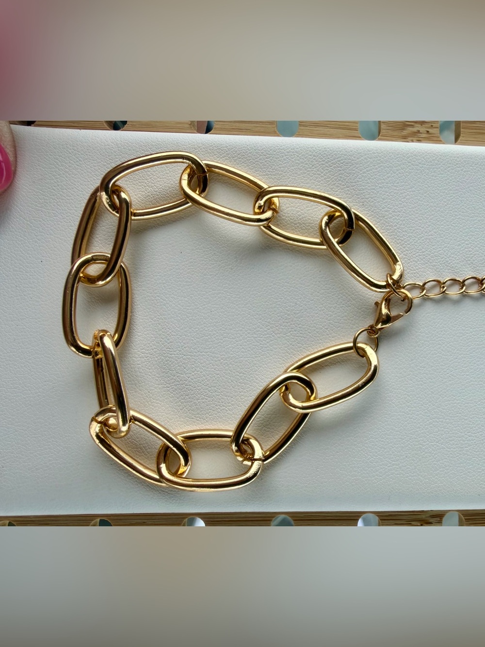 Gold Link Chain Bracelet - Women's Fashion Jewelry